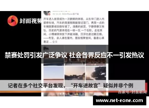 禁赛处罚引发广泛争议 社会各界反应不一引发热议